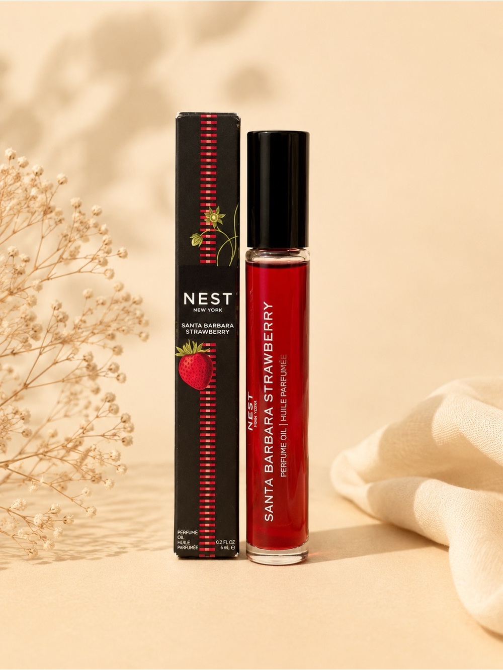 NEST Fragrances Santa Barbara Strawberry Perfume Oil Roller, .2 oz.